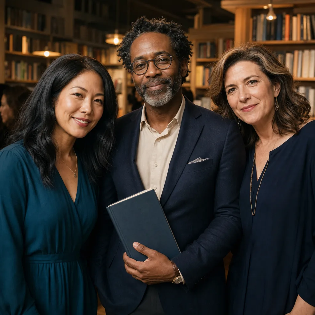 AI-generated portrait of a diverse author community
