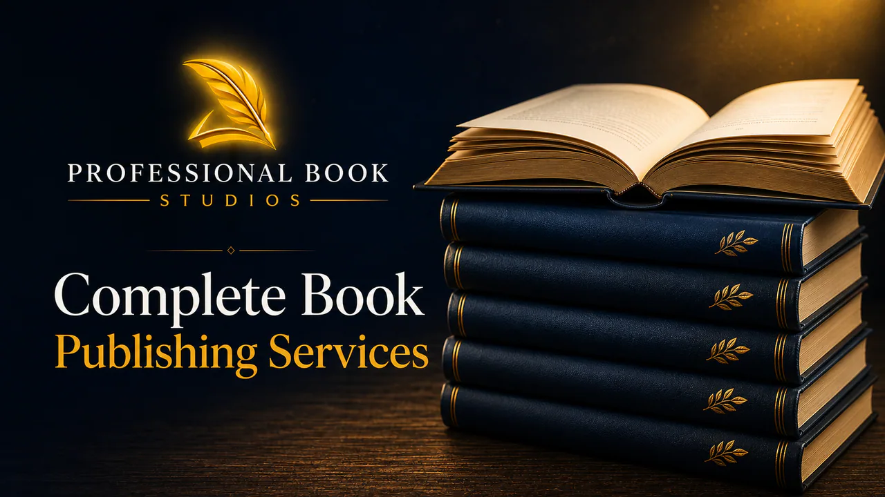 Professional Book Studios complete book publishing services